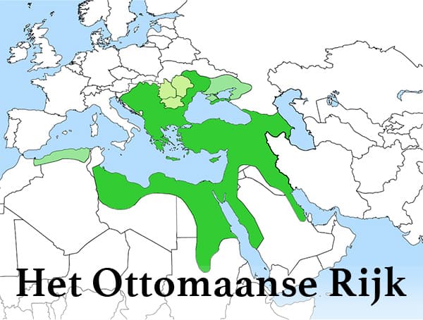 De kaart van het Ottomaanse Rijk