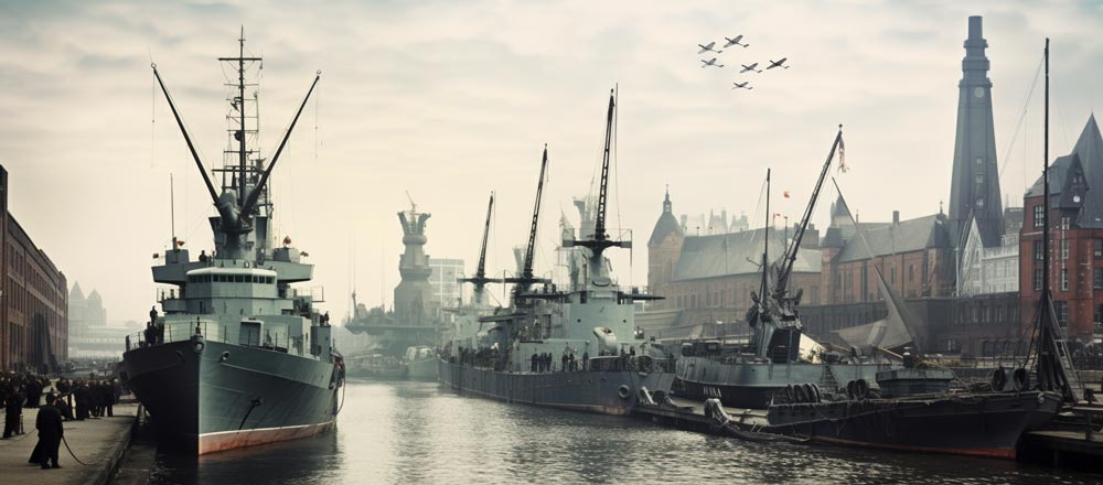Rotterdamse haven tijdens de Tweede Wereldoorlog